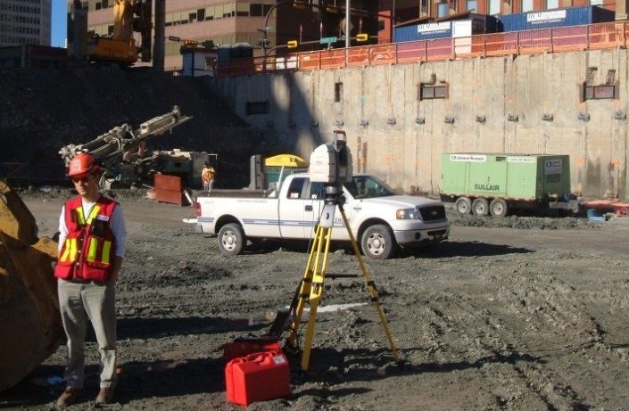 Laser Scanning at Bow Building Construction Site