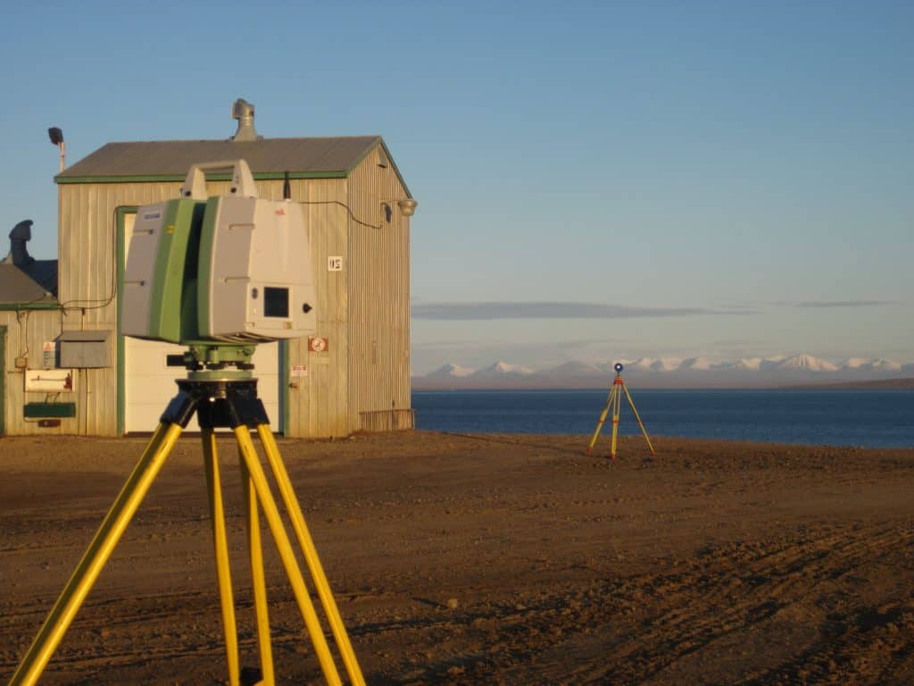 Distant Early Warning Station laser scanning Sturt Point Nunavut