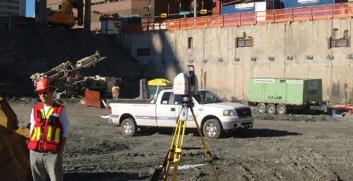 Laser Scanner at Bow Building