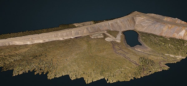 Faro Mine Earthworks point cloud