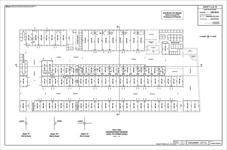 underground parking condo survey floor plan