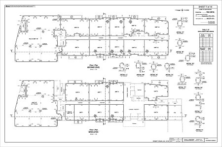 main floor condo survey floor plan