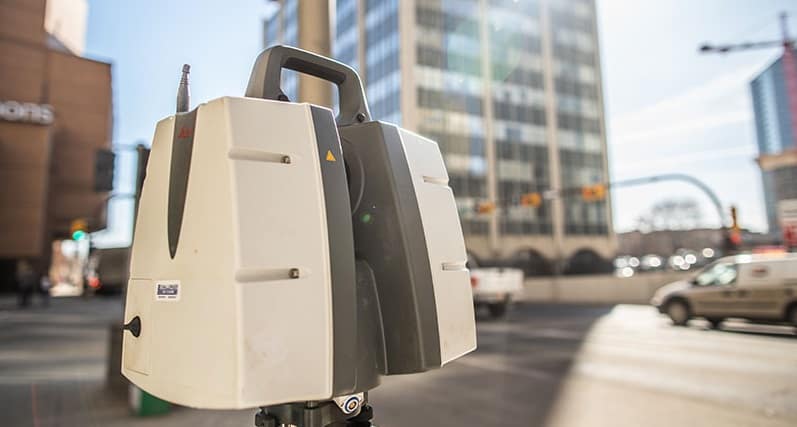 laser scanner downtown