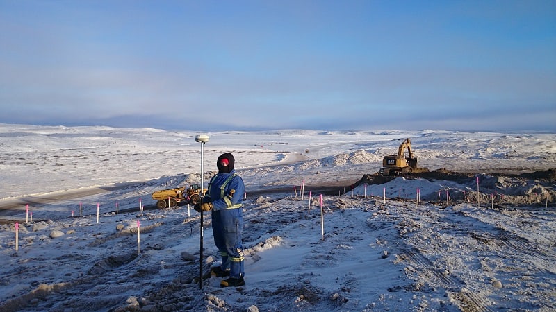 Challenger Geomatics, Northwest Territories, Inuvik to Tuktoyaktuk, Highway Survey