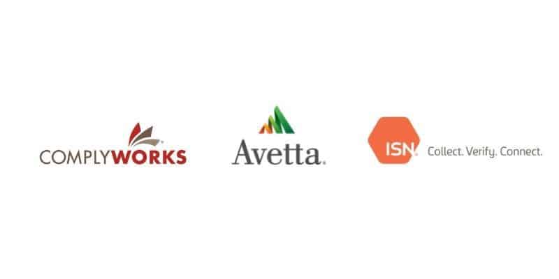 avetta complyworks isnetworld logos